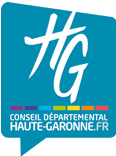 Logo du Conseil départemental Haute Garonne qui a fait confiance au Fil à Bascule et l'a expérimenté