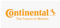 Logo de Continental qui a fait confiance au Fil à Bascule et l'a expérimenté