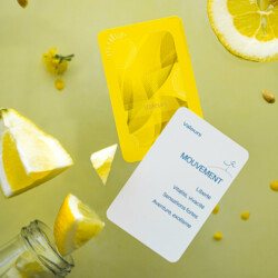 Mise en scène de la carte Mouvement du jeu Valeurs du Fil à Bascule, outil pédagogique ludique